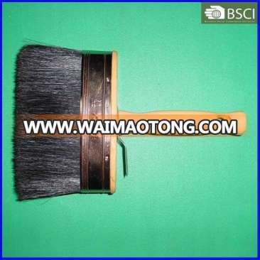 Black Bristle Ceiling Paint Brush with Wooden Handle (THB-002)