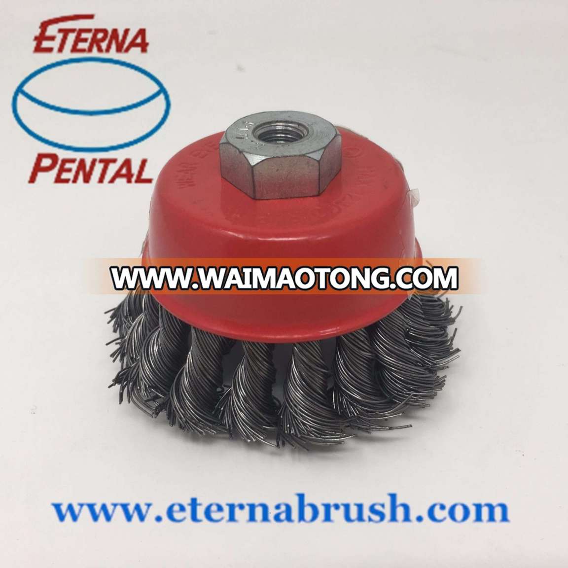 Twist Knot Heavy-Duty Round Metal Brush